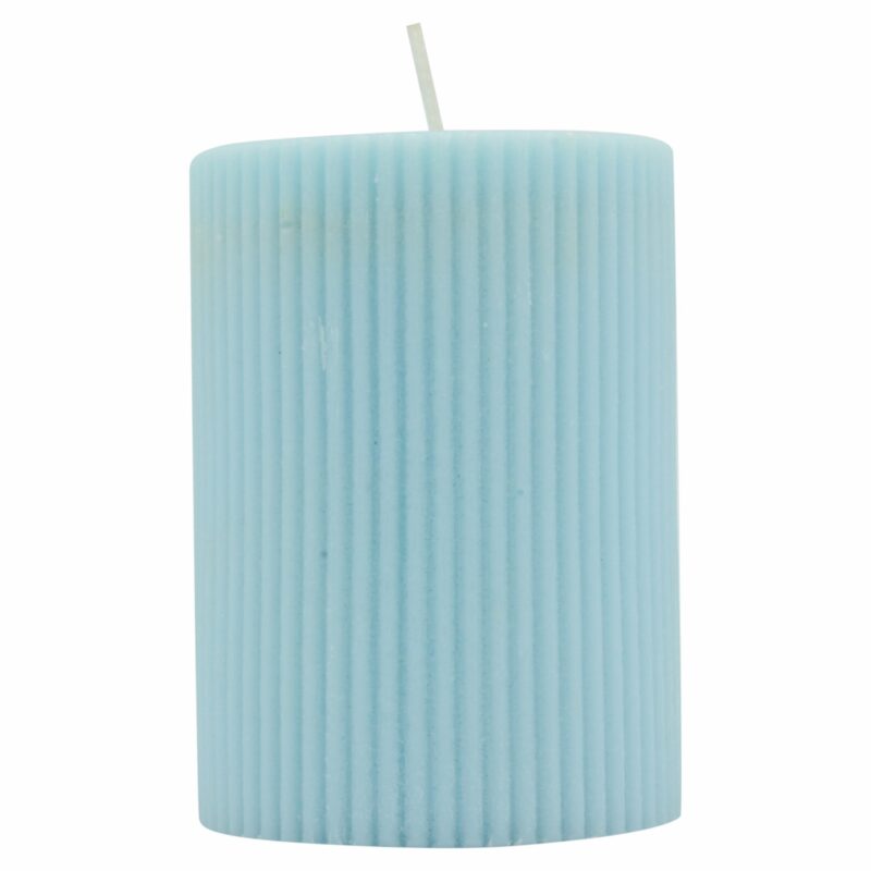 Ribbed Pillar Candle - Image 6